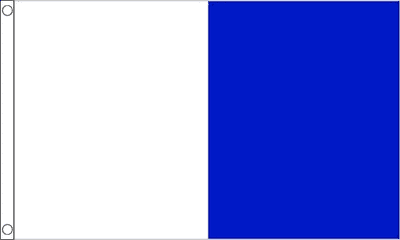 White and Blue Irish County Flag