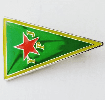 YPJ Kurdish Enamel Pin Badge