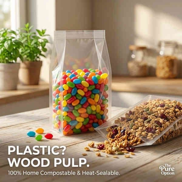 Looks Like Plastic but Really Jam Packed with Trees