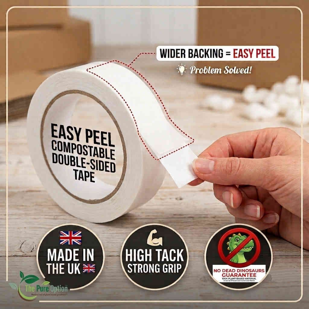 Easy Peel HighTack Compostable Double Sided Tape