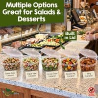 Clear PLA Hinged Deli Containers (8oz) | The Pure Option