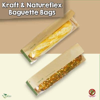 Biodegradable Compostable Kraft Food Bags & Natureflex Baguette Bags | Bulk