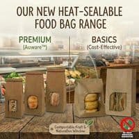 NatureFlex™ Clear Gusseted Heat Seal Bags | Home Compostable & Plastic-Free