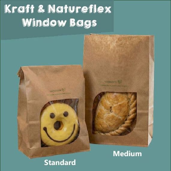 NatureFlex™ Clear Gusseted Heat Seal Bags | Home Compostable & Plastic-Free