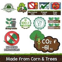 Compostable Kraft Sandwich Wedge Boxes | UK Made | The Pure Option