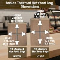 Biodegradable Compostable Thermal Hot Food Oven & Grill Bags | Two Sizes