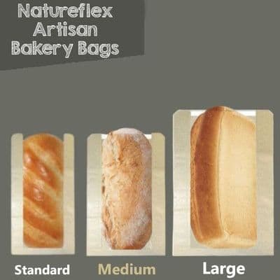 Bulk Artisan Biodegradable Compostable Bakery Bags x 500