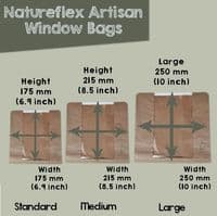 Bulk Natureflex Artisan Biodegradable Compostable Food Bags  x 1000