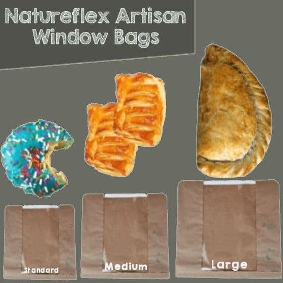 Bulk Natureflex Artisan Biodegradable Compostable Food Bags  x 1000