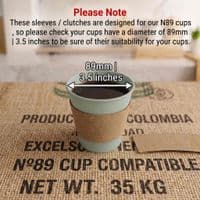 Cardboard Biodegradable Compostable Coffee Cup Holder Sleeve | Choose a Size