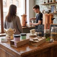 Cardboard Biodegradable Compostable Coffee Cup Holder Sleeves | Choose a Size