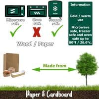 Cardboard Freshco Biodegradable Compostable Pizza Slice Tray | Pack of 50