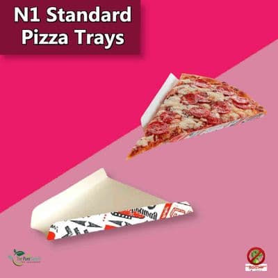 Cardboard Freshco Biodegradable Compostable Pizza Slice Tray | Pack of 50