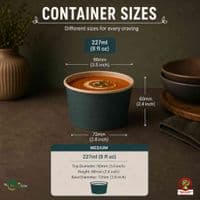 N90 Chroma Compostable Cardboard Ice Cream & Soup Containers 8oz | Box of 1000