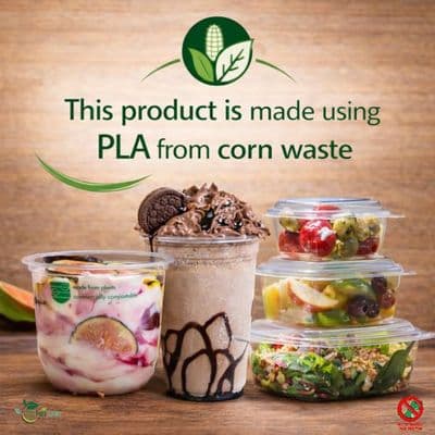 Clear PLA Corn Packaging & Cups | 100% Plant-Based Takeaway