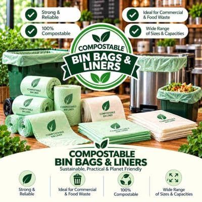 Commercial Compostable & Biodegradable Bin Bags & Liners