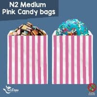 Compostable Candy Striped Bags | The Eco-Friendly Retro Sweet Bag Range