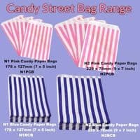 Compostable Candy Striped Bags | The Eco-Friendly Retro Sweet Bag Range