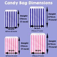 Compostable Candy Striped Bags | The Eco-Friendly Retro Sweet Bag Range