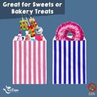 Compostable Candy Striped Bags | The Eco-Friendly Retro Sweet Bag Range