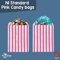 Compostable Candy Striped Bags | The Eco-Friendly Retro Sweet Bag Range