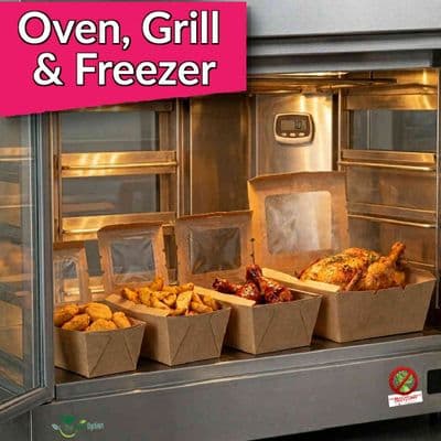 Compostable Food Containers | Oven, Freezer & Grill Safe