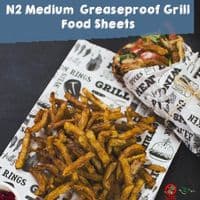 Compostable Greaseproof Grill Wrapping Sheets | 16 x 12