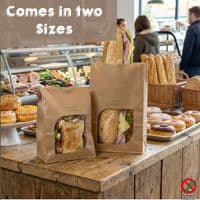Vegware Compostable Heat Seal Sandwich Bags | Box of 1000