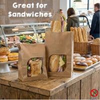 Vegware Compostable Heat Seal Sandwich Bags | Box of 1000