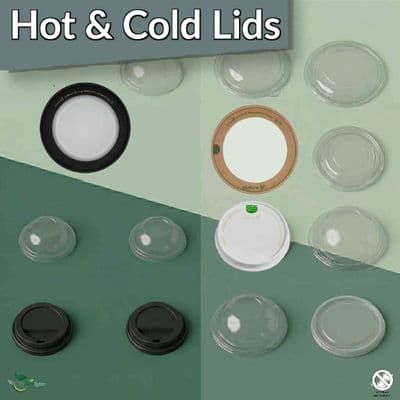 Compostable Hot & Cold Lids | Plastic-Free Cup & Bowl Lids