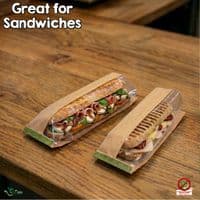 Compostable NatureFlex Window Baguette & Hot Dog Bags | Made by Vegware