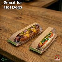 Compostable NatureFlex Window Baguette & Hot Dog Bags | Made by Vegware