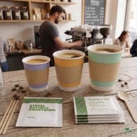 Compostable Stevia Sweetener Sachets | Plant-Based & Vegan Safe