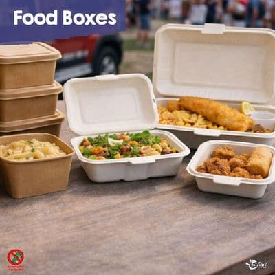 Compostable Takeaway Food Boxes & Lunchboxes