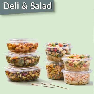 Eco-Friendly & Compostable Deli and Salad Packaging