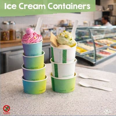 Eco-Friendly & Compostable Ice Cream Containers