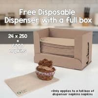 Eco-Friendly Kraft Compostable Napkins | Plastic-Free & Unbleached | Bulk Pack