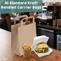 Eco-Friendly Kraft Handled Carrier Bags | Compostable Takeaway Bags