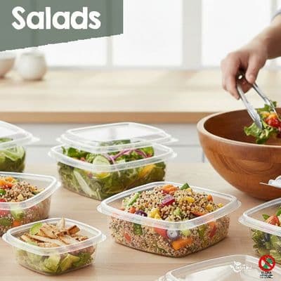 Eco-Friendly Salad Bowls & Deli Containers | 100% Plant-Based