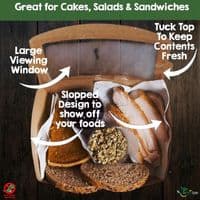 Compostable Sandwich & Salad Boxes with Window | The Pure Option