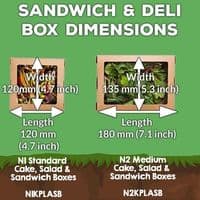 Compostable Sandwich & Salad Boxes with Window | The Pure Option