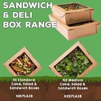 Compostable Sandwich & Salad Boxes with Window | The Pure Option
