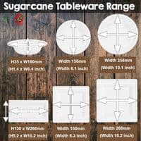 Eco-Friendly Sugarcane Bagasse Compostable Tableware | Bulk Pack