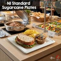 Eco-Friendly Sugarcane Bagasse Compostable Tableware | Bulk Pack