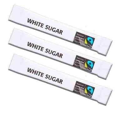 Fairtrade White Sugar Sticks / Sachets
