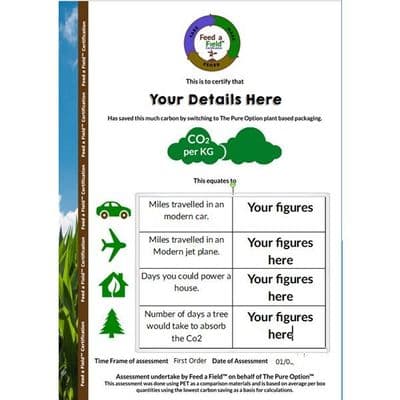 Feed a Field Certificate