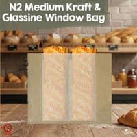Glassine Rustic Standard Food Bags – 100% Home Compostable & Plastic-Free
