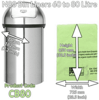 Heavy-Duty Biodegradable & Compostable Bin Liner Bags | 100L – 140 Litre Bins