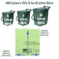 Heavy-Duty Biodegradable & Compostable Bin Liner Bags | 100L – 140 Litre Bins
