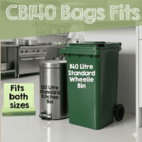 Heavy-Duty Biodegradable & Compostable Bin Liner Bags | 40 to 80 Litre